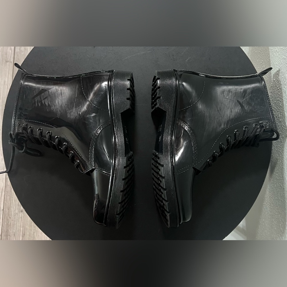 MICHAEL KORS Tavie Logo Tape Lace-Up Rain Combat Boot Fall Winter Outdoor - Picture 6 of 10